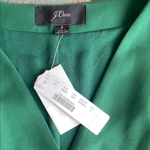 J.Crew Elegant Green Wrap Dress - Picture 2 of 7